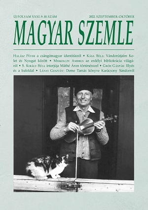 Új folyam XXXI. 9-10. szám