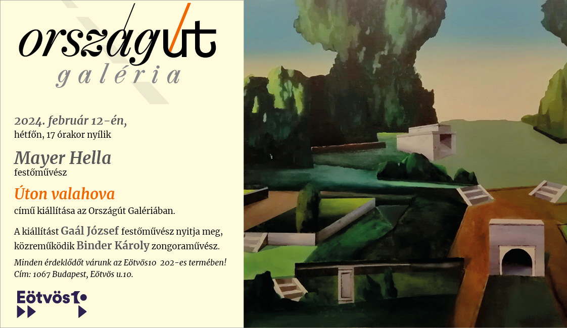 Mayer Hella festőművész Úton valahova című kiállítása
